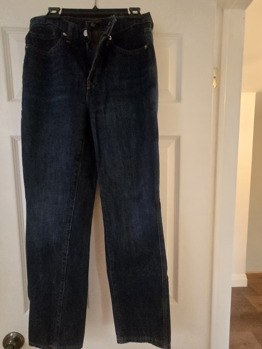 Banana Republic Factory Dark Indigo High-Rise Straight Jeans, Size 26/2